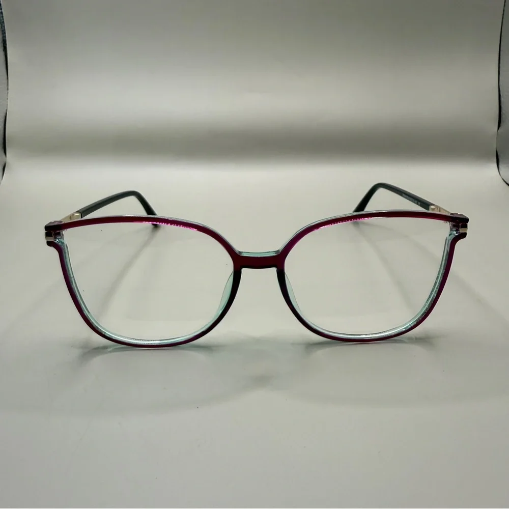 Women's Burgundy Cat-Eye Blue Light Glasses